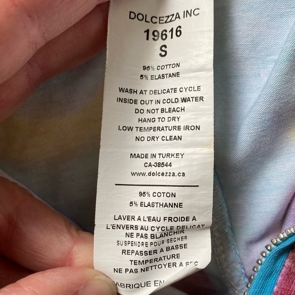 Simply Art by Dolcezza Wearable Art Graphic Sleeveless Collared Dress Size Small - Picture 8 of 8